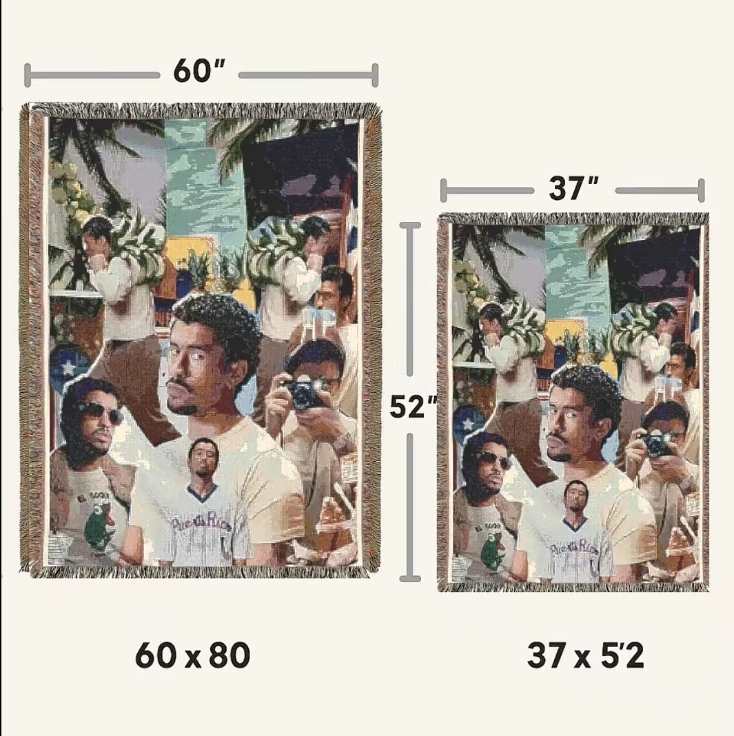 Bad Bunny Woven Blanket